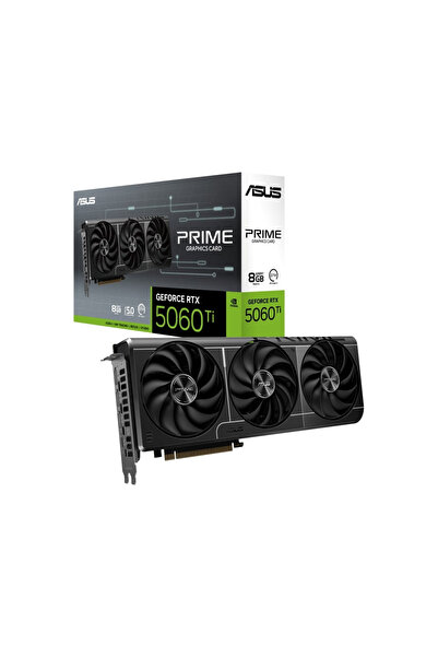 ASUS PRIME-RTX5060TI-O8G, 8Gb, 128Bit, GDDR7, 1xHDMI, 3xDP GAMING Ekran Kartı