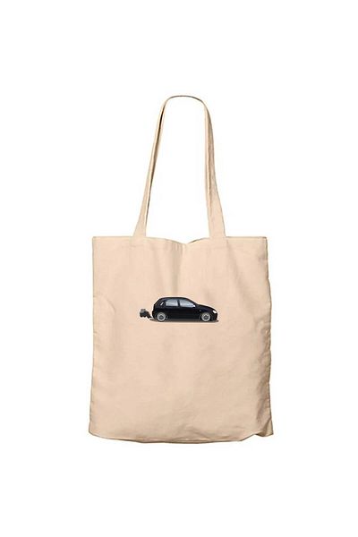 Z zepplin Opel Corsa Cream Zippered Cloth Bag Gabardine