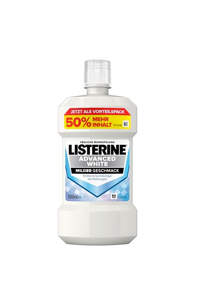 Listerine Listerine Advanced White Mouthwash, Medium Flavor, 750 ml