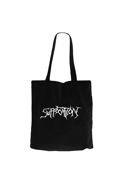 Z zepplin Suffocation Logo Black Canvas Tote Bag