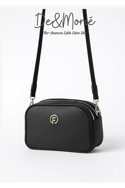 De&Morié Dm3081 3 Compartment Lined Crossbody Bag
