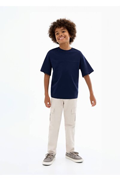 MANGO Kids Stitching detailed T-shirt