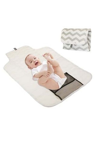 OEM Foldable Grey and White Changing Mat 66 x 44 cm