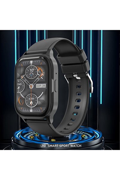 OEM Smartwatch J10, 2.04" AMOLED, Bluetooth 5.3, IP67, Activity Monitoring, Heart Rate, Sleep, Music Pla