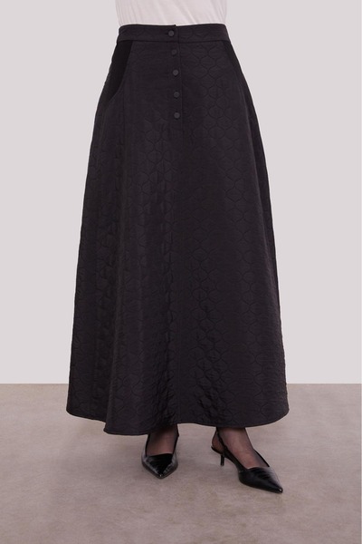 Levidor 100588 ÖNÜ ÇITÇITLI CEPLİ ETEĞİ KAPİTONE ETEĞİN BELİ LASTİKLİ ETEKLİ SPOR TAKIM #01-25#