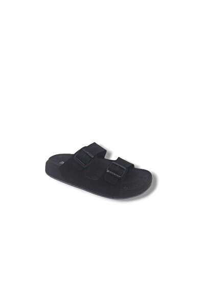 Zerhan Parmi 24703 Ανδρικές παντόφλες καθημερινής χρήσης με μαύρη πόρπη από αφρό