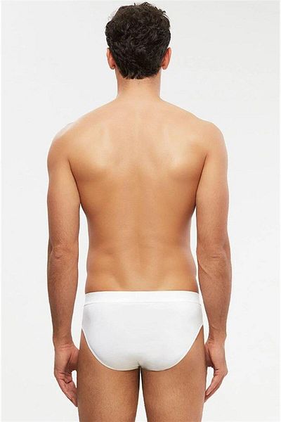 Kom 10031 Ariel Cotton Modal Thick Sports Rubber 2 Pack Slip Panties