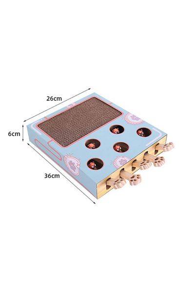 CASAMOJO 3 in 1 Interactive Cat Toy, Whack a Mole Toy