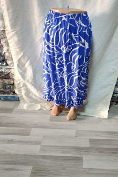 ARG Blue - Beige Skirt with Ruffles 1 Piece Skirt Quality Stylish Beautiful