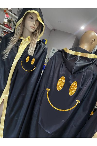 Teknik Gold Silvery Smile Party Cloak Children and Adult