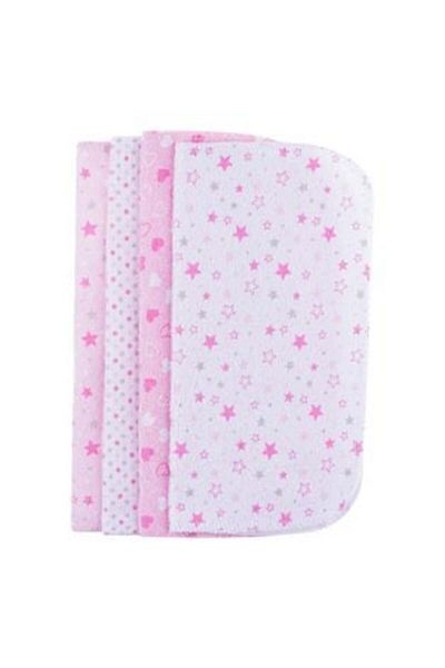 Jumbo Prosoape roz albe cu model pentru copii 25 x 25 cm - 8 buc