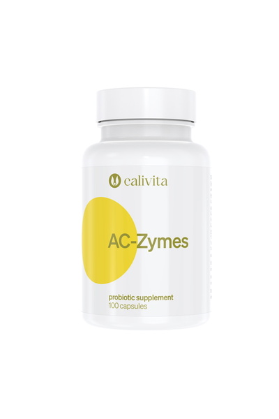 Calivita AC-Zymes Probiotics Lactobacillus Acidophilus (100 Capsules) -