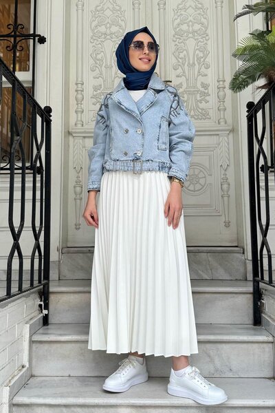 Venöve Naomi Ceket 25sscek0013 Mavi