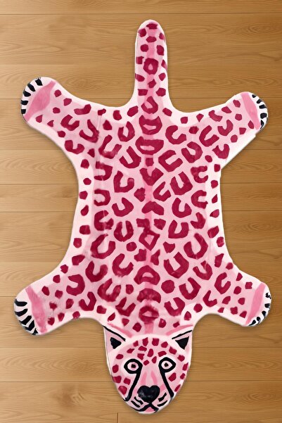 Markaev Pink Panter Baskılı Dokuma Taban Halı 212 YNG