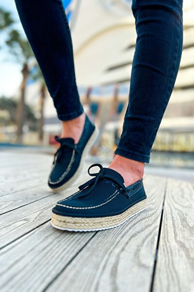 devrialemshoes Blacksokak CH311 Espadrille Men's Shoes BLACK