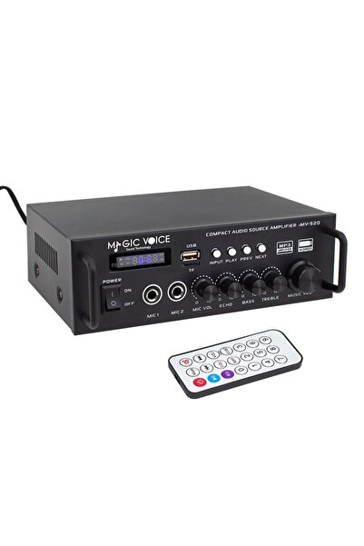 Genel Markalar Magıcvoıce Mv-520 30w Usb/sd/uk Bluetooth Eko-2 Mik.tda 7377 L...