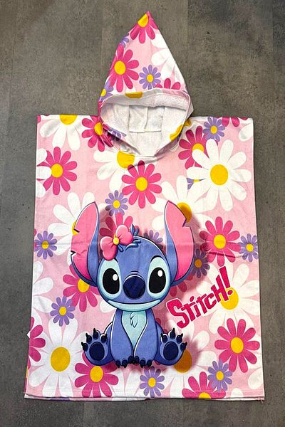 DeKuBaby New Season 100% Cotton Cartoon Character Patterned Hooded Children's Poncho Bathrobe (Beach - Pool - Bathroom)
