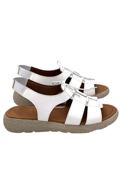 KİNDEP Kindep (Blue) Poly Light Sole Comfortable Daily Women's Sandals White