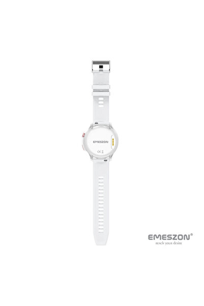 EMESZON Ceas inteligent cu SIM 4G LTE EMESZON® A22, Copii, Adulți, Localizare GPS, Apel video, SOS LBS Wifi, Alb