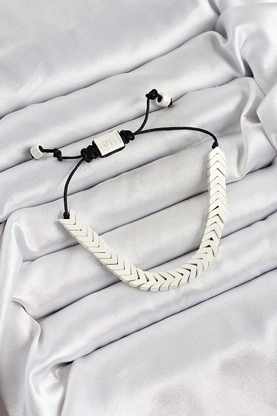 BESKAR White Juju Women's Bracelet with Brass Elevator