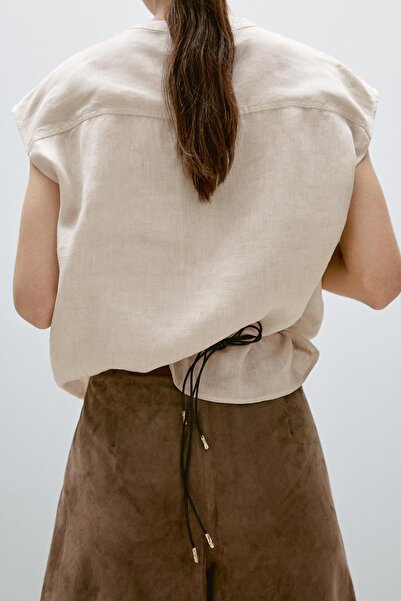 Massimo Dutti Göğsü düğmeli yelek