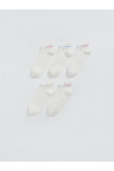 LC Waikiki Women's Plain Booties Socks 5-Pack