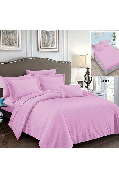 NufJoy Double bed linen DAMASK 6 pieces, Fitted sheet for mattress 160x200 cm or 180x200 cm