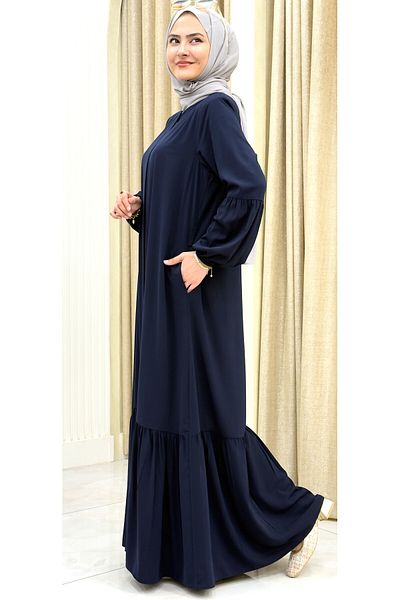 ESRANUR Valon Sleeve Skirt Ruffle Ferace