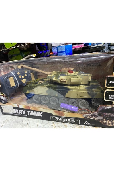 liss çarşı Askeri Tank Uzaktan Kumandalı Full Fonksiyonlu Sesli Işıklı Tank Ş...