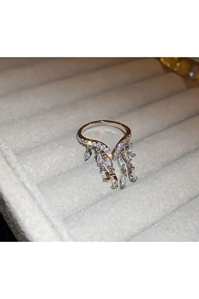 Dgt Luxury Zircon Detailed, Open, Pendant Ring