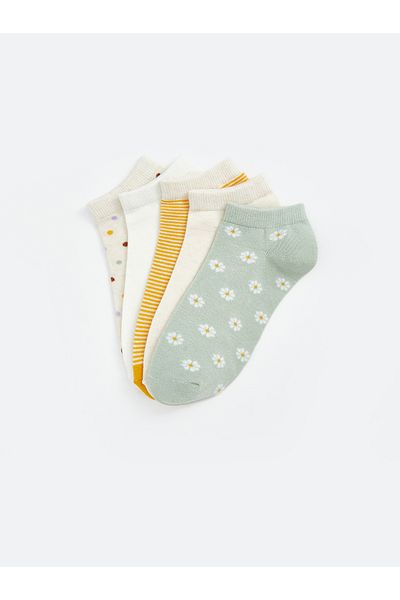 LC Waikiki Patterned Women's Booties Socks 5-Pack