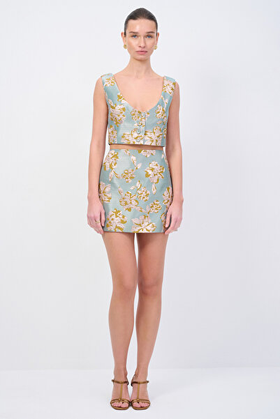 Love My Body Moda Tutkusu Jakarlı Mini Etek