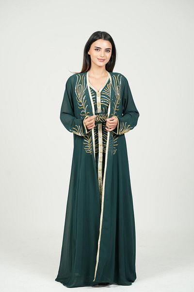 al bent al sharqieh Embroidered Kaftan Luxury Dress Women kaftan dress