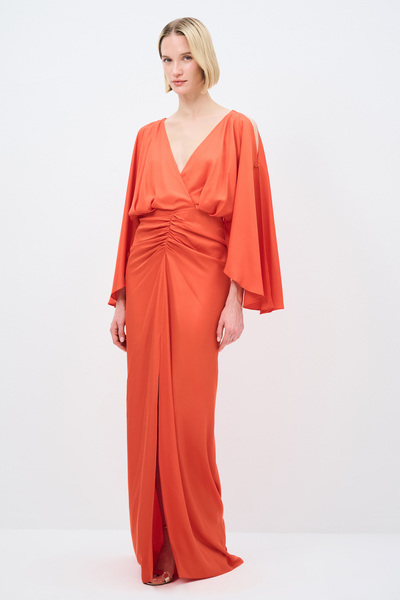 adL Mert Aslan Büzgülü Uzun Elbise