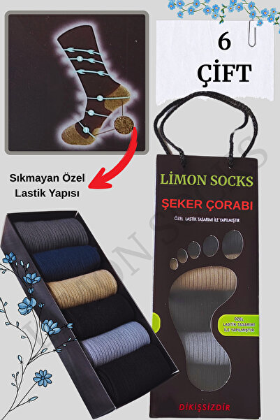 Limon Socks Șosete Candy pentru bărbați și femei Șosete lungi care nu se strâ...