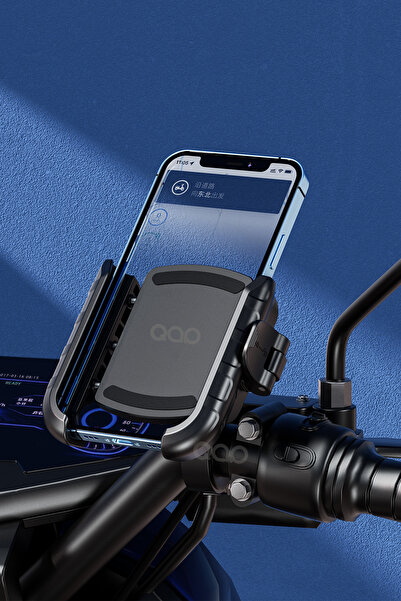 TEKNOHANE Premium Kalite Motosiklet Telefon Tutacağı Gidon Ve Ayna Bağlantılı Telefon Tutacak