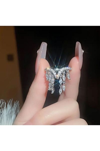 Dgt Luxury Zircon Detailed, Open, Pendant Ring
