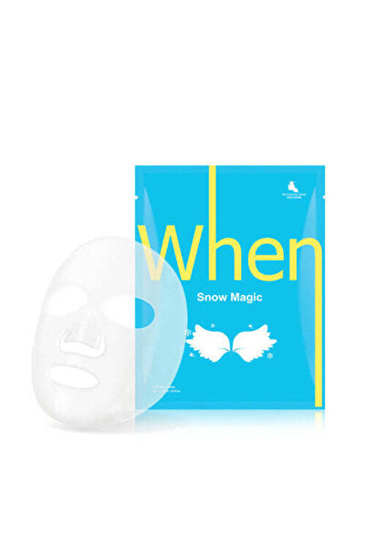When Mască iluminatoare Snow Magic Biocellulose cu niacinamidă și aloe vera, ...