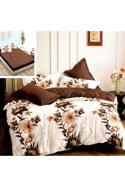 NufJoy Fine Cotton Linen 6 pieces Fitted sheet for mattress 160x200 cm or 180x200 cm