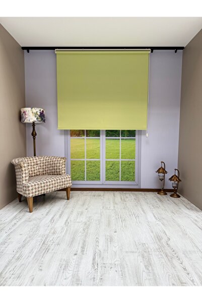 mep mekanik Donatti Stor Perde İthal Mat Polyester Çimen Yeşili P1140