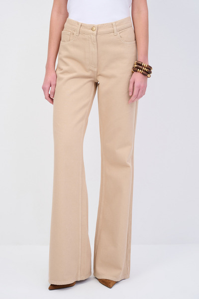 Love My Body Moda Tutkusu Bol Paça Denim Pantolon