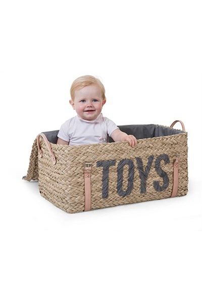 CHILDHOME Wicker Toy Suitcase, Large Size