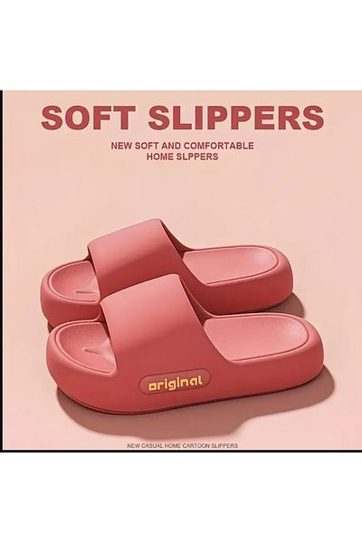 ORGANICYOU Original Design Solid Color Thick Slippers for Men & Women - Open Toe