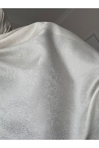Lavena scarfs Şal Jacquard cu model floral din seria Papatya - crem