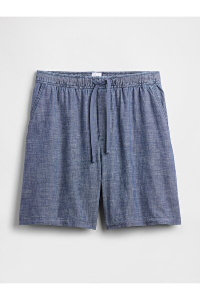 GAP Erkek Mavi Twill Şort