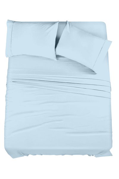 CASAVIA Premium Bedding Sets- 400 Thread Count- Soft Sateen 100% Cotton - Twin 4 Piece sheet sets,