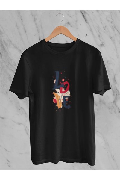 MG Love Printed Women's Crew Neck Cotton Oversize Short Sleeve T-Shirt