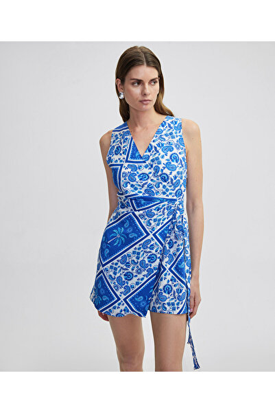 İpekyol Desenli anvelop şort tulum
