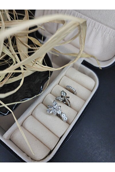 ALLEGRİA أقراط فضية من الفولاذ المقاوم للصدأ مع تفاصيل فراشة وخرز