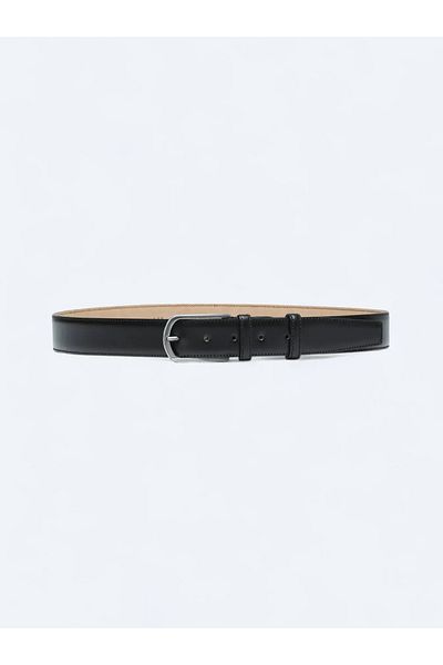 Kip Black Calfskin Belt